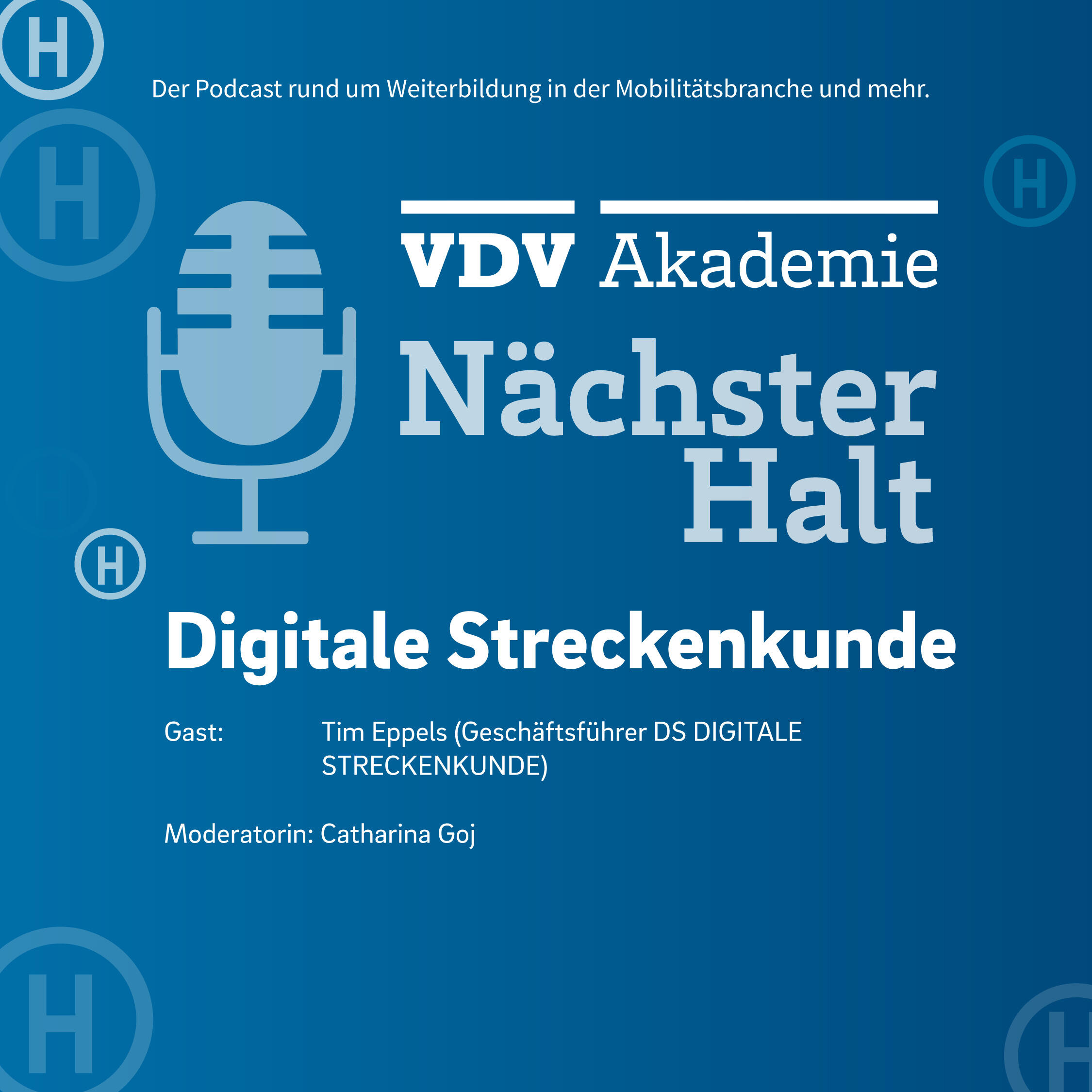 Cover Podcastfolge 114 von "Nächster Halt", Titel: Digitale Streckenkunde, Gast: Tim Eppels, Moderation: Catharina Goj