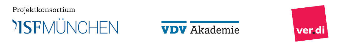 Logos des Projektkonsortiums des Projekts We-Transform-ÖPNV