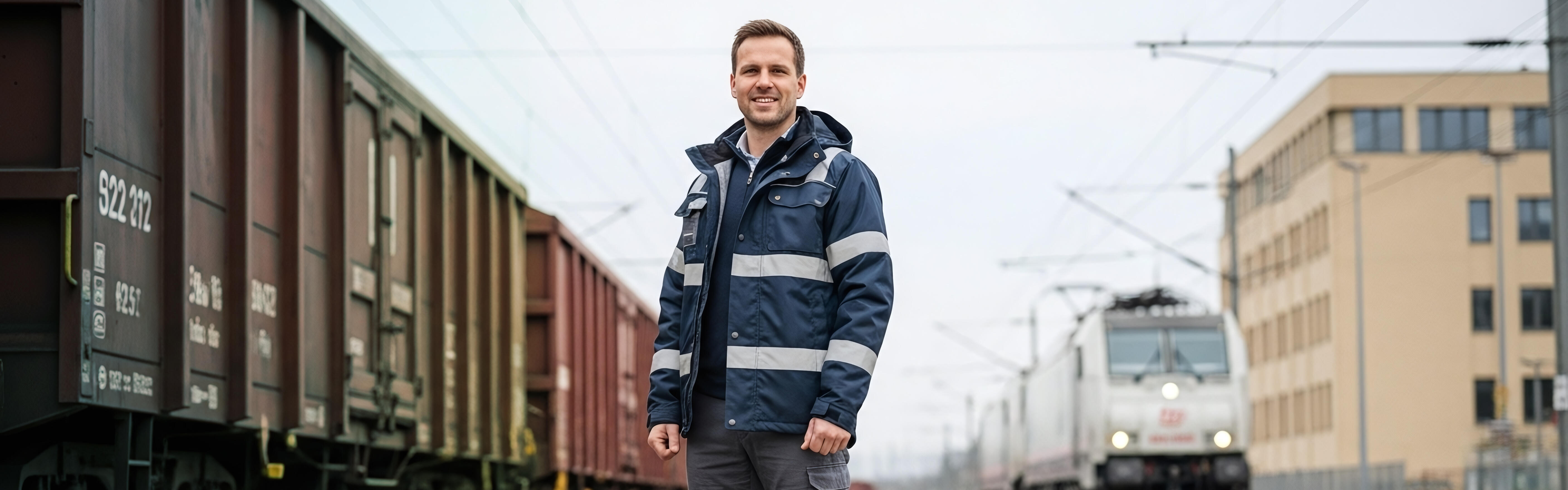 Zwei Züge im Bahnhof