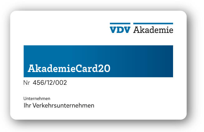 Visualisierung der Akademie Card