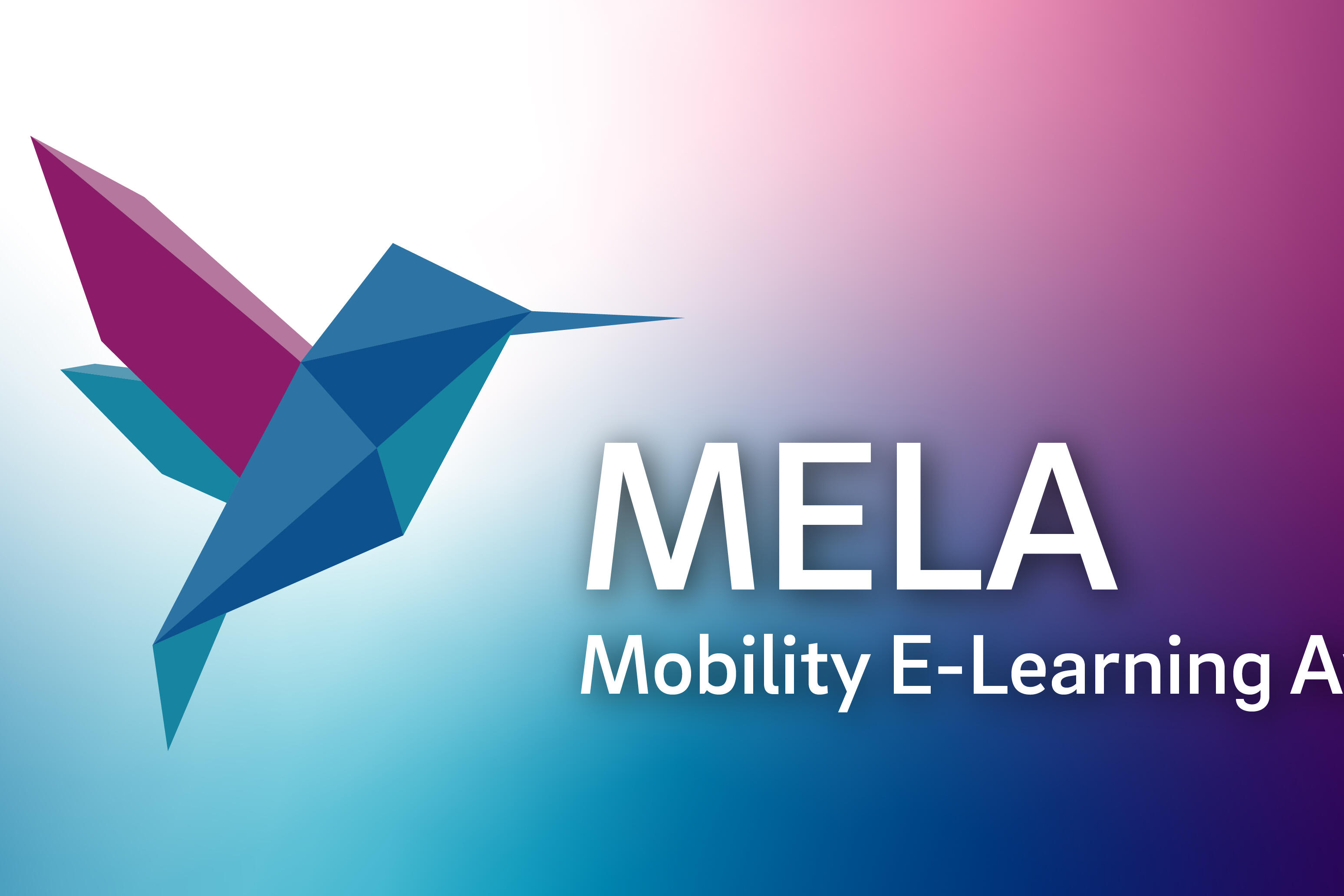 Kolibri auf violett, türkisfarbenem Hintergrund