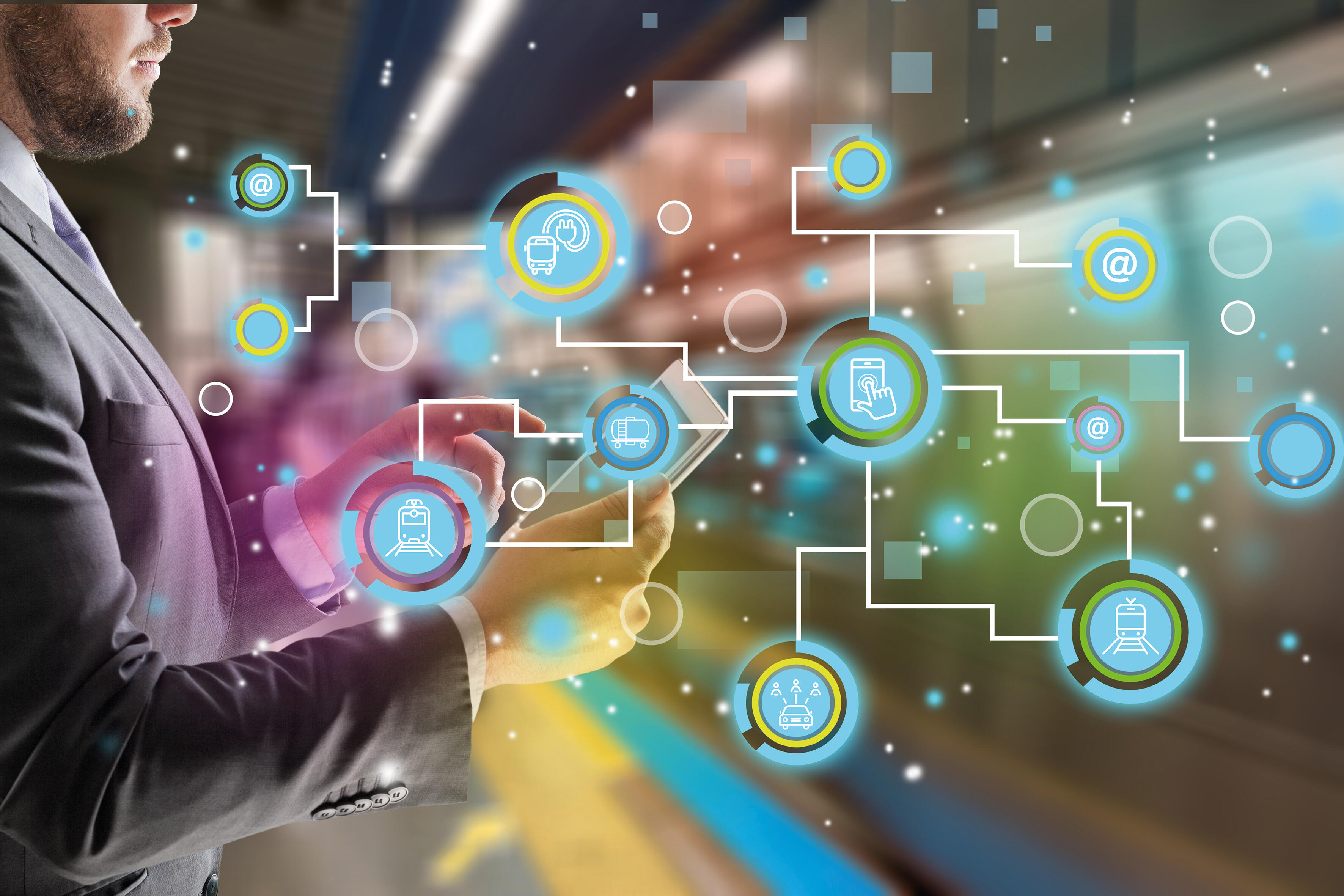 Keyvisual der VDV-Plattform digitale Transformation